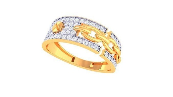 caballeros anillo 47 joyería imprimible joya diamante oro platino Boda compromiso precioso lujo novio anillos masculino 3d print model - Mito3D