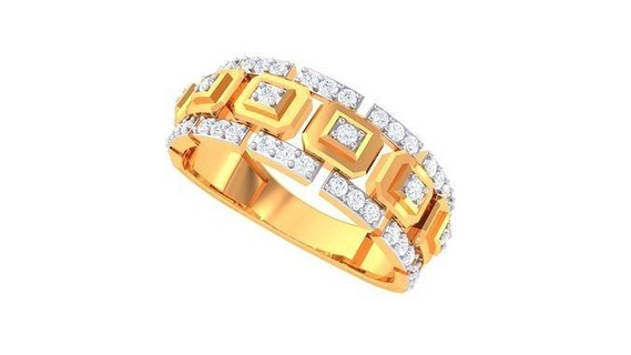 beyler yüzük 8 mücevher yazdırılabilir elmas altın platin düğün nişan takı değerli lüks damat yüzükler erkek 3d print model - Mito3D