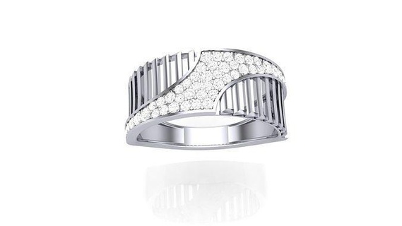 gents ring - 9 jewellery printable gem diamond gold platinum wedding engagement jewelry precious luxury groom rings male 3d print model - Mito3D