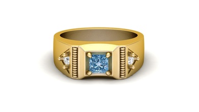 gents ring 004 jewelry engagement platinum silver printable sterling gold fashion cnc diamond gem jewel rings signet enamel men man 3d print model - Mito3D