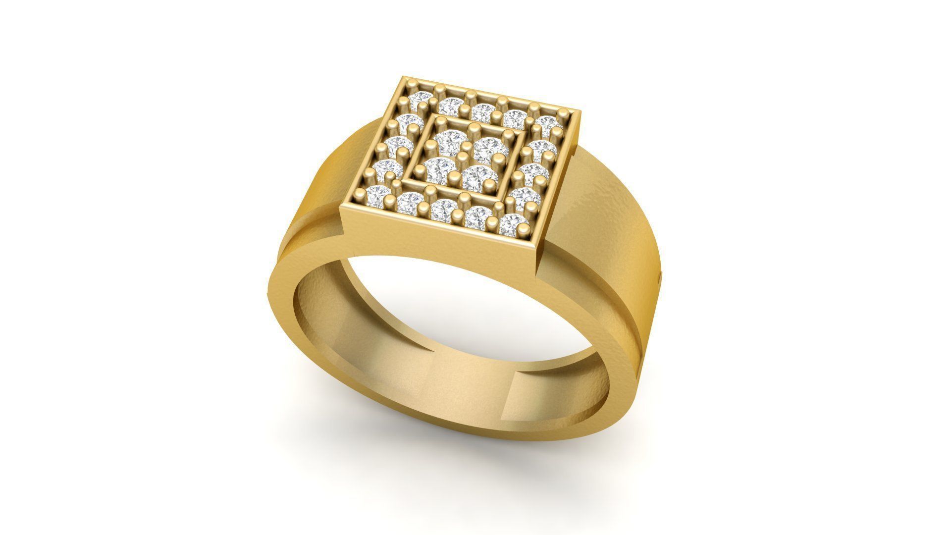 Herren Ring 007 Schmuck Engagement Platin Silber druckbar Sterling Gold Mode cnc Diamant Juwel Ringe Signet Emaille Männer Saphir 3D print model - Mito3D
