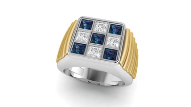 gents ring 009 jewelry engagement platinum silver printable gold cnc diamond jewel signet enamel men man rolex tiffany sapphire luxury braslate chain rings 3d print model - Mito3D
