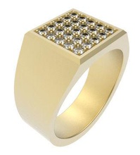 gents square top signet ring jewelry rings gentsring squaretopsignetring 3d print model - Mito3D