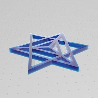 geometria sagrada - estrella tetraedrica merkaba sacred geometry art signs logos star energy power universe deco 3d print model - Mito3D
