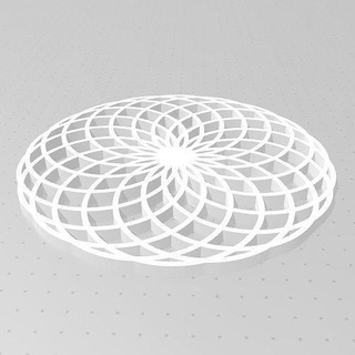 geometria sagrada toroidi toroide toro sacro energia aura geometrico design forma arte segni loghi 3d print model - Mito3D