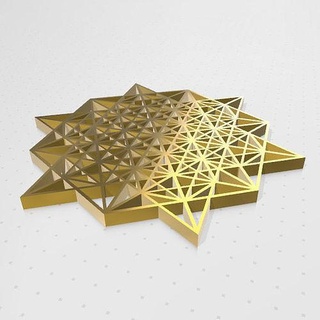 geometri Sagrada vektör Equilibrio kutsal feng Shui Feng uyum enerji Evren evrensel duvar Sanat Sanatı 3dprint işaretler logolar 3d print model - Mito3D