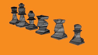geometrico scacchi pezzi stampabile tavola cavaliere stampa gioco re regina strategia torre mente logica moderno 3d 3dmodel pla resina giochi giocattoli 3d print model - Mito3D