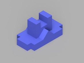 geometrico figura 01 tutorial modello forma matematico polilink geometria poliedri collegamenti arte stampabile 3d stampa cubo prospettiva disegno 3d print model - Mito3D