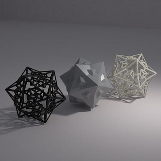 geometric figures 3d prints printing geometry household hobby diy 3d print model - Mito3D