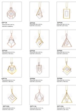 geometric pendant design gift gold silver set scanned 3d models various gem user moment reasonable brilliant medium material jewelry pendants 3d print model - Mito3D
