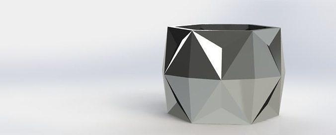 geometrik ekici Sanat sulu modern dekor matematik vazo tencere ev 3dprint minimalist dekorasyon iç tasarım yüksek poli eşyaları Bahçe kaktüs sofra takımı genel mobilya 3d print model - Mito3D