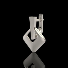 geometric rhombus earrings jewelry design fashion beauty gold jewel jewellery printable ring silver 3d print model - Mito3D