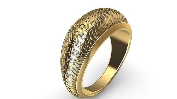 geometric textured ring stl verified jewellery jewelry printable diamond ring fashion ring prototyping 3d cad stylish design trendy ring charm jewelry stylish ring signet ring designer ring statement ring lightweight ring text ring charm jewellery engagement ring wedding ring rings  3d print model - Mito3D