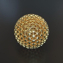 geometria globo complesso geometrico forma poliedro geodetica matematica arte matematico 3d print model - Mito3D