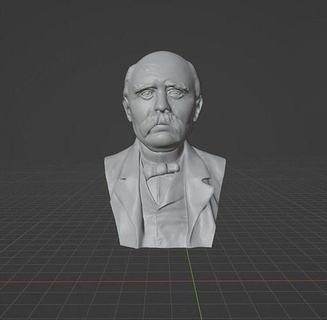 georges clemenceau benjamin french statesman prime minister france world war ww1 wwi charles de gaulle art sculptures 3d print model - Mito3D