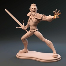 geralt of rivia witcher sculpture statue figure warrior art knight game thewitcher 3dprint sculptures 3d print model - Mito3D