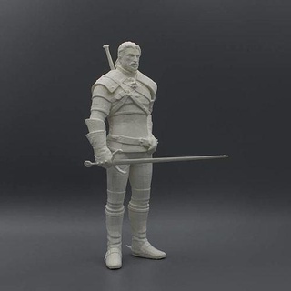 geralt rivia witcher coltello re arte sculture 3d print model - Mito3D