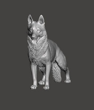 allemand berger chien compagnie canin animal policier garde sauveteur loup alsacien art sculptures 3d print model - Mito3D