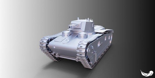 alemão tanque trator stl fbx impressão militares jogos brinquedo brinquedos 3d print model - Mito3D