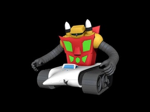 getter 3 3d impressão brinquedo mecha robô jogos brinquedos 3d print model - Mito3D