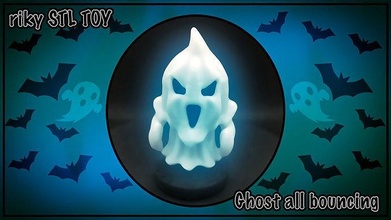 fantasma rimbalzare parti Halloween mostro scultura statua creatura tomba spaventoso zombie infestato Giochi giocattoli 3d print model - Mito3D