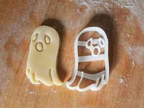 fantasma biscotto taglierina versione 2 halloween spaventoso infestato biscotti protonik cenare cucina cottura forno casa 3d print model - Mito3D