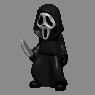 ghost face ghost face terror 3d toy art kid sculptures  3d print model - Mito3D