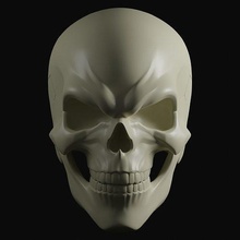 fantasma cavaliere vita dimensioni cranio testa orrore halloween umano meraviglia puntello budwin passatempo fai 3d print model - Mito3D