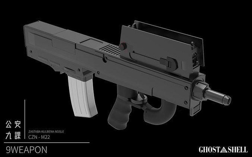 ghost shell 1995 anime major kusanagi smg police military airsoft 3d printable cosplay costume army tool dummy print prop hobby diy ghostintheshell section9 3d print model - Mito3D
