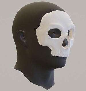 ghost simon riley mask cod modern warfare 2 warzone cosplay game toy helmet head war army soldier face duty player operator maske games toys accessories 3d print model - Mito3D