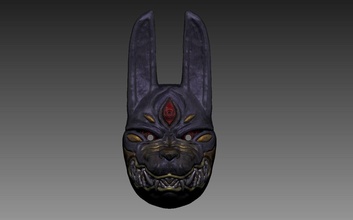 fantasma of tsushima leyendas asesino máscara samurai videojuego vídeo juego cosplay disfraz casco accesorios yokai japón japonés juegos juguetes demonio 3d print model - Mito3D