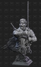ghost of tsushima fanart 3d bust ghostoftsushima samurai japan ps4 ps5 paint sculpture statue videogame game games toys 3d print model - Mito3D