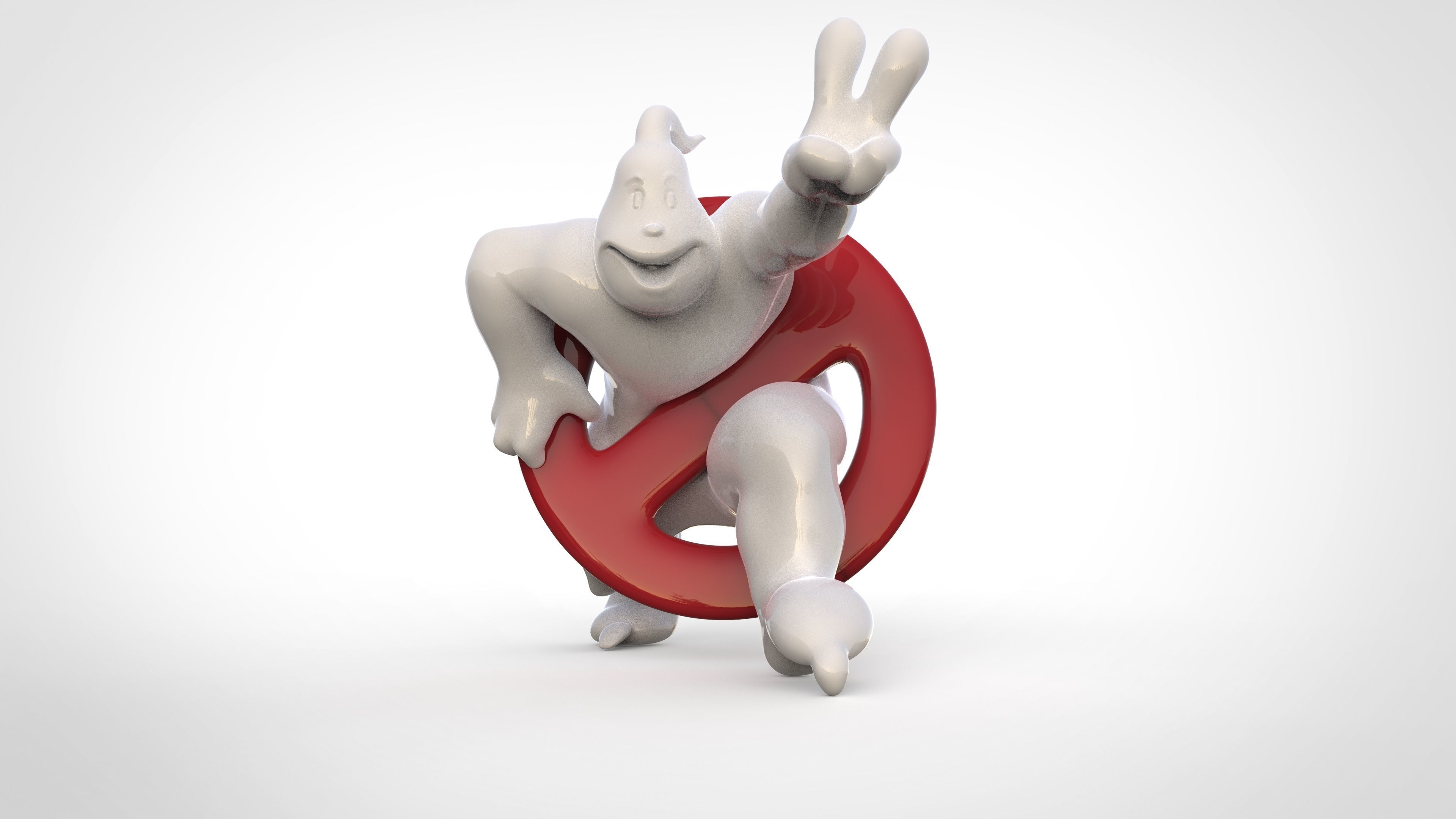 ghostbuster 2 logo ghostbusters cazafantasma movie toy character sci fi art sculptures 3D print model - Mito3D