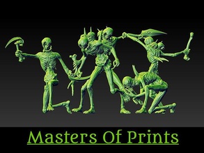 ghouls tomb vol3 5 models 3d print warhammer miniatures 40k games toys sci fi figurines fantasy board wargame creature dragons dungeons tabletop monster spacemarine 3d print model - Mito3D