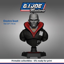 gi joe characters destro bust toys 3dprint printable cartoon collectibles zbrush gijoe actionfigures 3dmodel games combat tvseries 80s army 3d print model - Mito3D