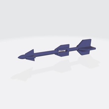 gi joe skystriker misil 2 f14 aeronave avión juegos juguetes 3d print model - Mito3D