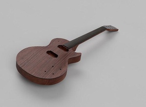 Gibson les paul Gitarre cad Modell elektrisch cnc Geigenbauer Instrument Hobby DIY 3d print model - Mito3D