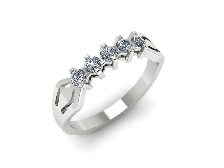 presente - jóias anel pedras ouro leve anéis 3D print model - Mito3D