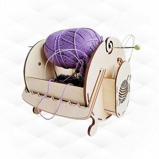 gift basket knitting vector design laser cutting box yarn cut pattern svg template cnc handmade glowforge house accessories 3d print model - Mito3D