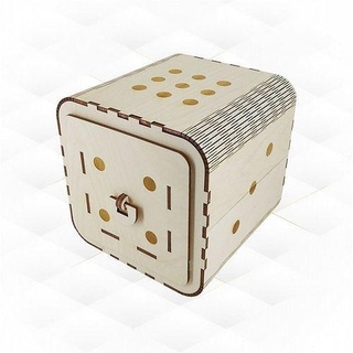gift box cube dice laser cut design svg dxf pattern jewelry boxes engraving vector cutting template silhoutte cnc house decor 3d print model - Mito3D