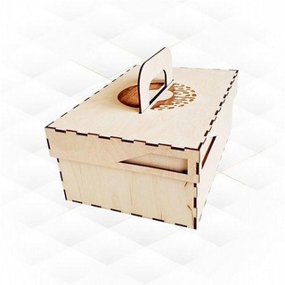 gift box donuts cookies svg dxf design laser cutting donut box gift cookies cut laser engraving boxes svg vector pattern cutting design drawing birthday cnc handmade house kitchen dining kitchen dining  3d print model - Mito3D