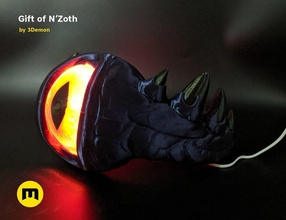 gift of nzoth world warcraft old god corruption corrupted headband crown eye azeroth led costume cosplay champion shadowlands tentacle horde aliance games toys 3d print model - Mito3D