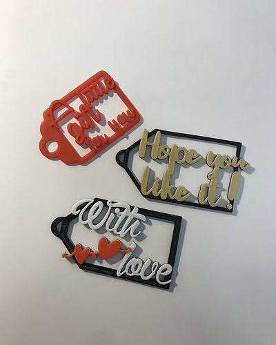 gift tags set tag label love christmas birthday anniversary valentines regalo etiqueta dedicatoria amor navidad reyes cumpleanos aniversario sanvalentin hobby diy 3D print model - Mito3D