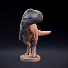 giganotosaurus dinosaurier kreatur tier reptil eidechse prähistorisch jurassisch ausgestorben dino giga fleischfresser raubtier theropod paläontologie zahl miniatur statue kunst skulpturen 3d print model - Mito3D