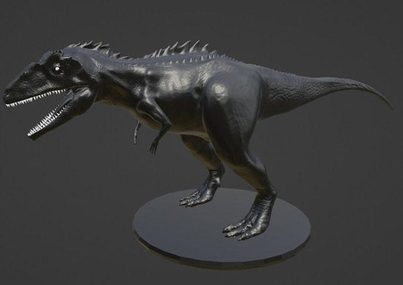 giganotosaurus dinosaur reptile paleontology jurassic creature fantasy fictional illustration art sculptures statue animals 3d print model - Mito3D