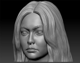 gigi hadid arte fallimento celebrità carattere femmina testa umano ritratto scultoreo sculture shapeays donna top model 3d print model - Mito3D