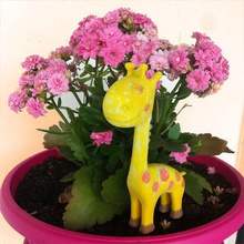 giraffa girafe in fleur pot jeu créature dessin texture animaux jeux jouets dae 3d print model - Mito3D