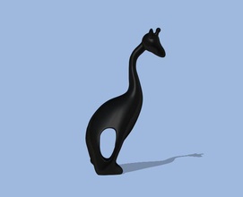 giraffa 3d modellazione sculture arte miniature deco figura statua decorativo oggetto Casa arredamento 3d print model - Mito3D
