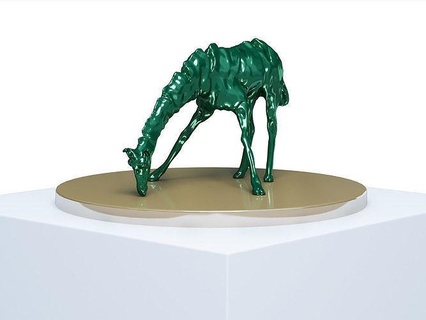 Giraffe Skulptur Zahl Skulpturen Kunst Spielzeug Charakter Spielzeuge Tier Tiere Ballon entleert Innere Möbel isoliert 3d print model - Mito3D