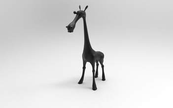 giraffe toy 3d printable games-toys girrafe model animals games toys 3d print model - Mito3D